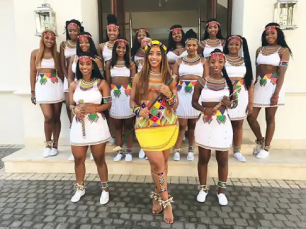 More photos: Fitness trainer, Sbahle Mpisane goes topless at her traditional wedding